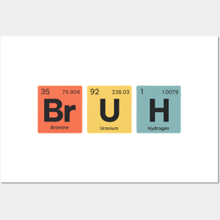 Bruh Periodic Table Posters and Art